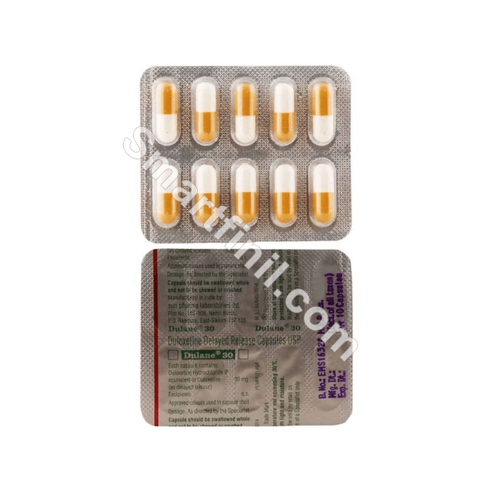 Dulane 30mg Capsule DR (Duloxetine)