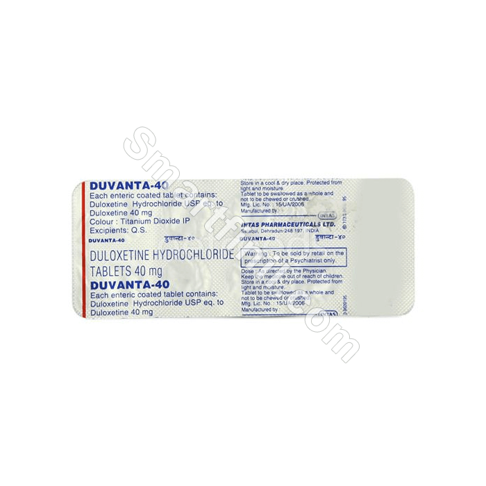 Duvanta 40mg (Duloxetine)