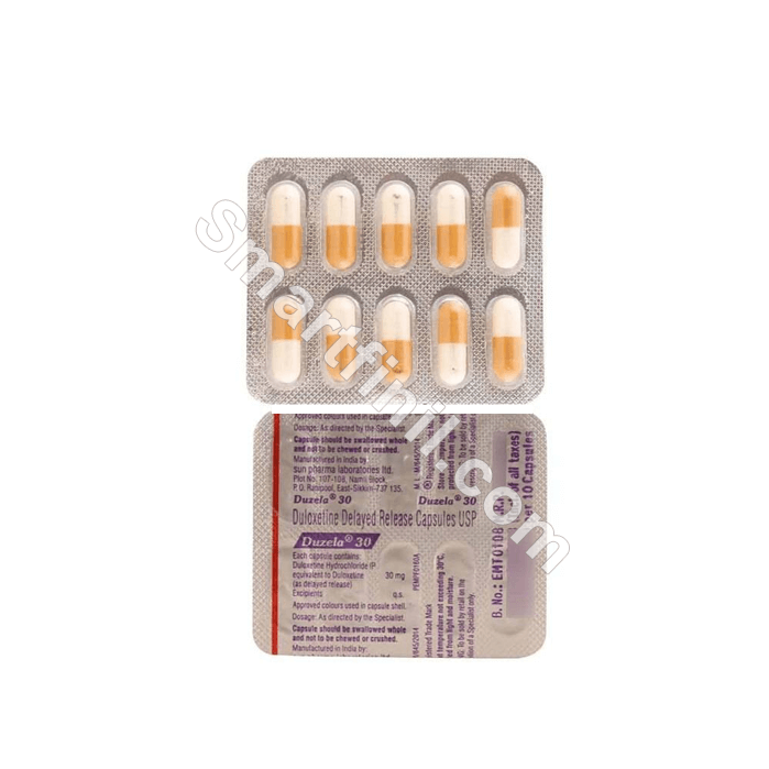 Duzela 30mg Capsule DR (Duloxetine)